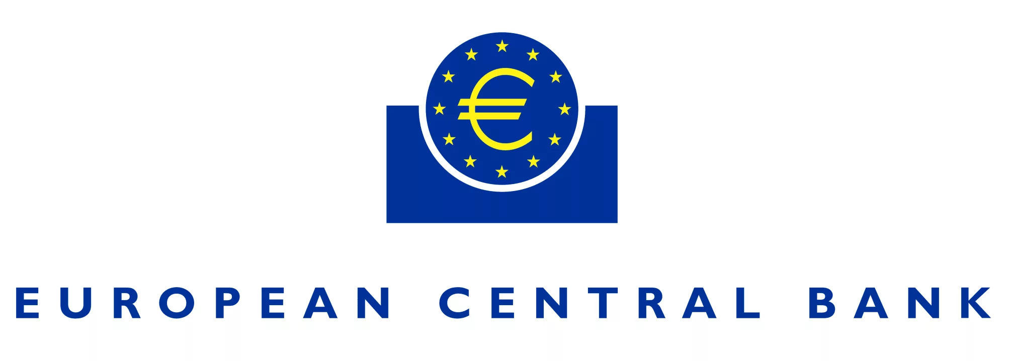 The european central bank logo.