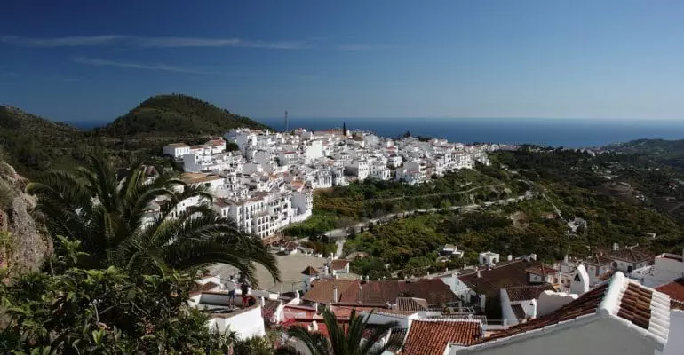 The sky, a blue property for sale in Spain.