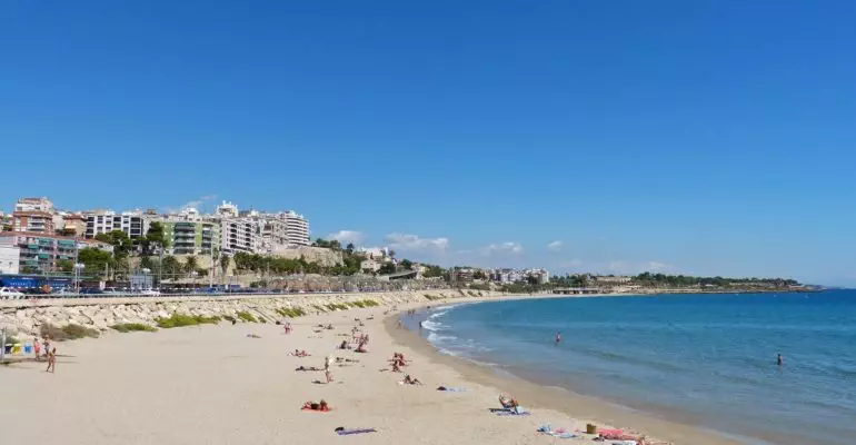 A beach property for sale on Costa Dorada.