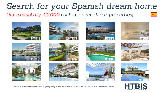 Search for your Spanish new build property