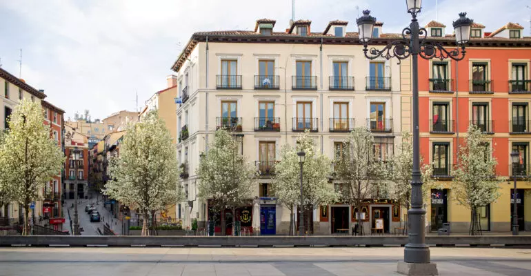 A pedestrian street in Madrid