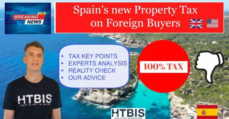 Spain's new property tax on foreign buyers. Details on Spanish property tax for non-residents are included.