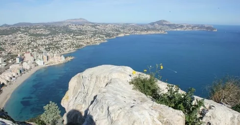 Alicante's breathtaking rocky cliff offers awe-inspiring views of the Spanish pearl and its azure waters.