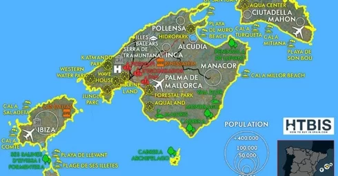 Infographic on the Balearic Islands