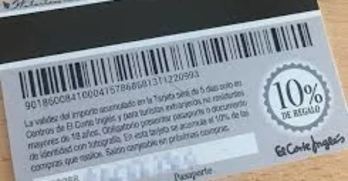 Corte Ingles Tourist Card