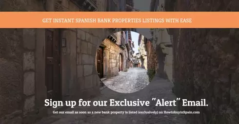 Sign up to email listing to get Spanish bank repossessions listings